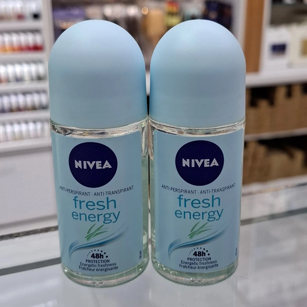 مام رول نیوا فرش انرژی زنانه اصل ضد تعریق 48 ساعته 50 میل | NIVEA ANTI-PERSPIRANT Fresh energy 48H 50ml